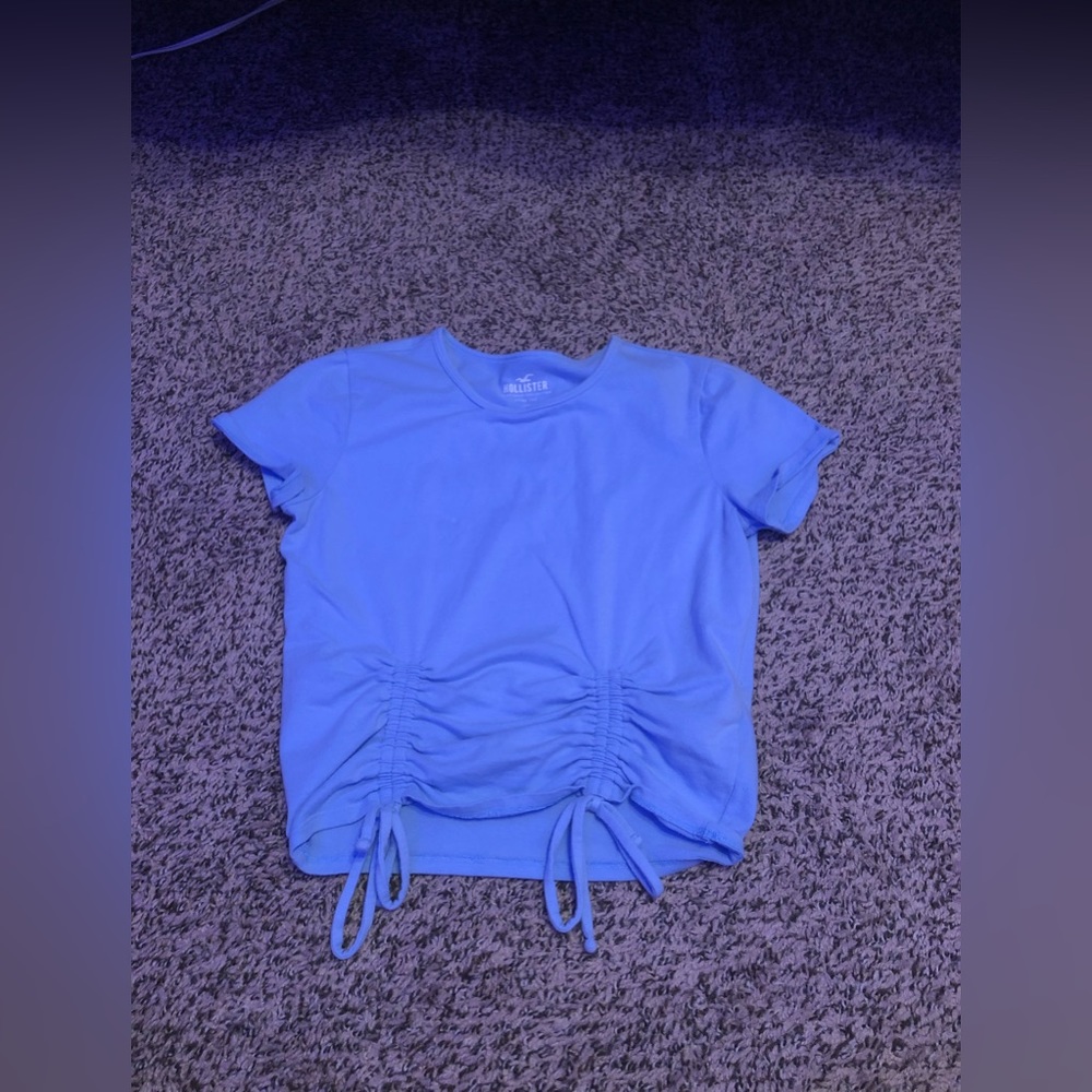 scrunched cropped tee